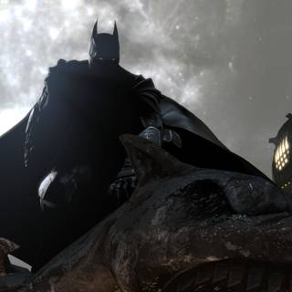 Batman in rain wallpaper