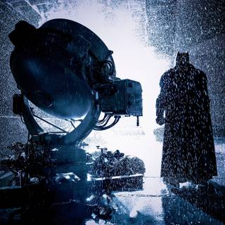Batman in rain wallpaper