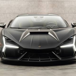 Lamborghini Revuelto black wallpaper