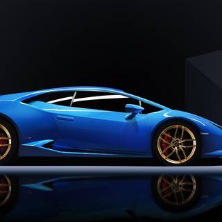Blue Lamborghini Huracán wallpaper