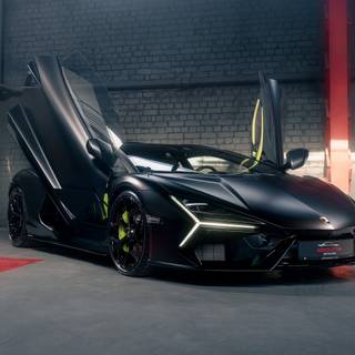 Lamborghini Revuelto black wallpaper