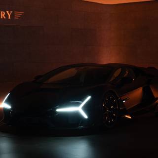 Lamborghini Revuelto black wallpaper