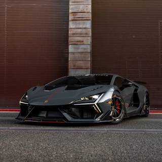 Lamborghini Revuelto black wallpaper