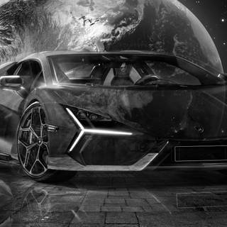 Lamborghini Revuelto black wallpaper