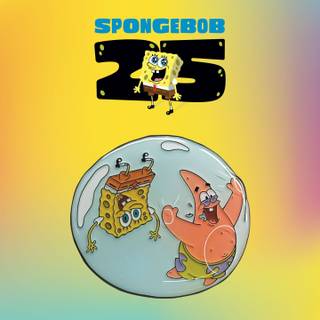 Spongebob blowing bubbles wallpaper