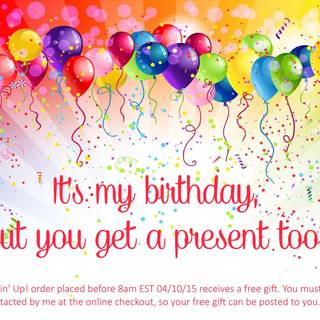 Your birthday is today wallpaper