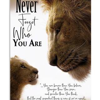 Lion father and son quotes wallpaper