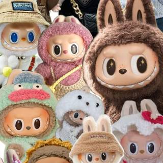 Preppy Labubu wallpaper