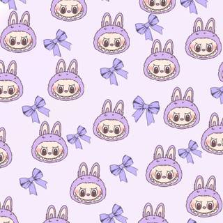 Preppy Labubu wallpaper