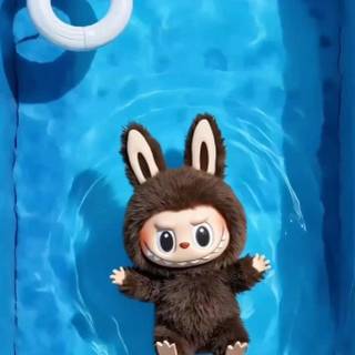 Preppy Labubu wallpaper