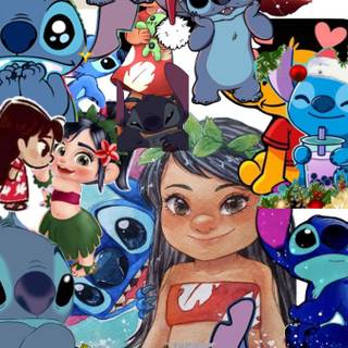 Stitch November wallpaper