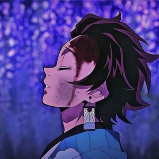 Tanjiro in a peace place wallpaper