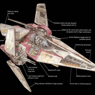 Alpha-3 Nimbus-class V-wing starfighter wallpaper