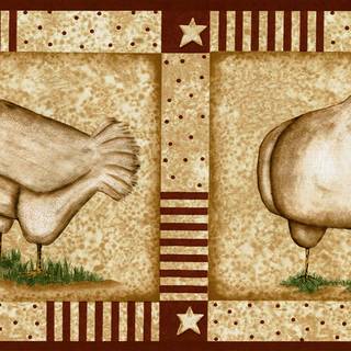Chicken stars wallpaper