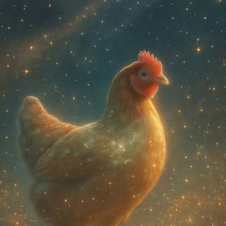 Chicken stars wallpaper