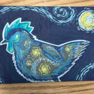 Chicken stars wallpaper