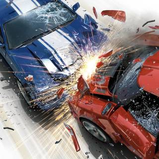 Car wreck wallpaper