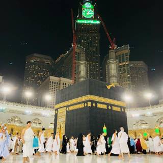 Makkah night wallpaper