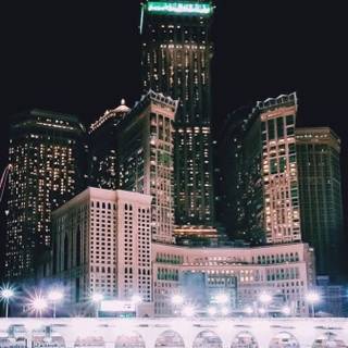 Makkah night wallpaper