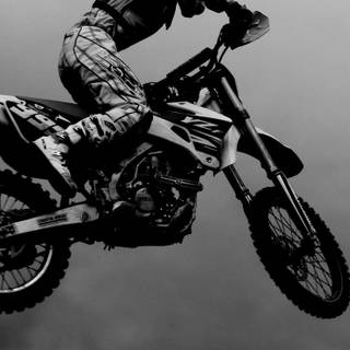 Black and white bike wallpaper