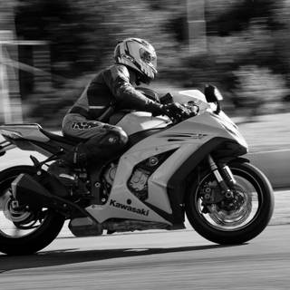 Black and white bike wallpaper