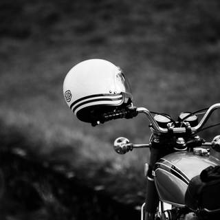 Black and white bike wallpaper