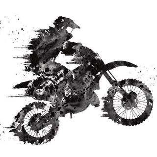 Black and white bike wallpaper