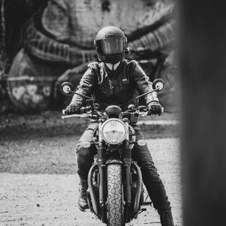 Black and white bike wallpaper