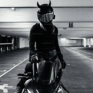 Black and white bike wallpaper