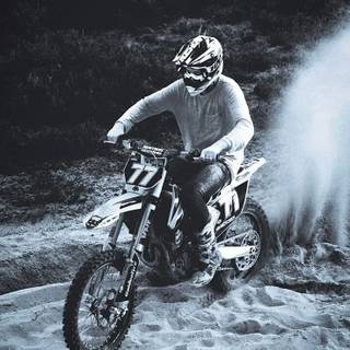 Black and white bike wallpaper