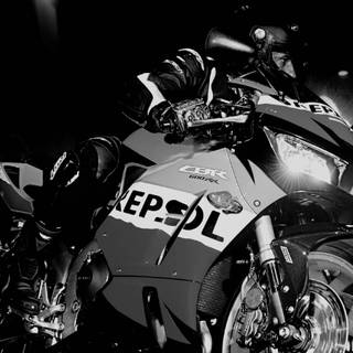 Black and white bike wallpaper