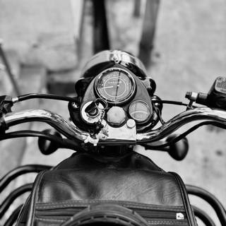 Black and white bike wallpaper