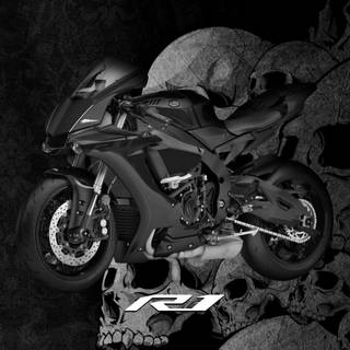 Black and white bike wallpaper