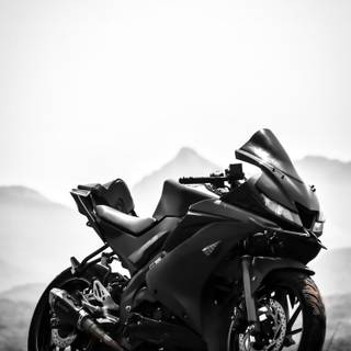 Black and white bike wallpaper