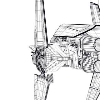 Alpha-3 Nimbus-class V-wing starfighter wallpaper