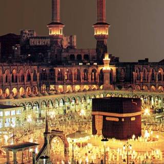 Makkah night wallpaper