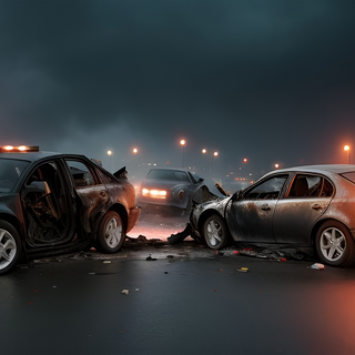 Car wreck wallpaper