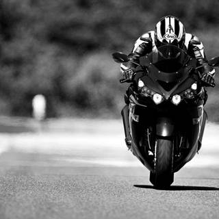 Black and white bike wallpaper