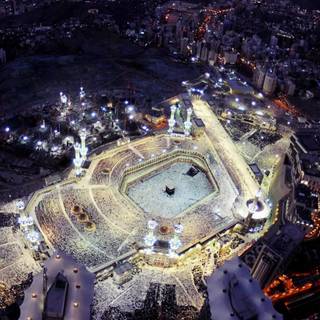 Makkah night wallpaper