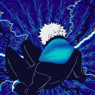 Jujutsu Kaisen blue wallpaper