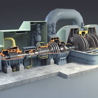 Steam turbine wallpaper
