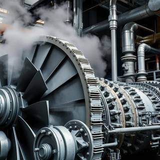 Steam turbine wallpaper