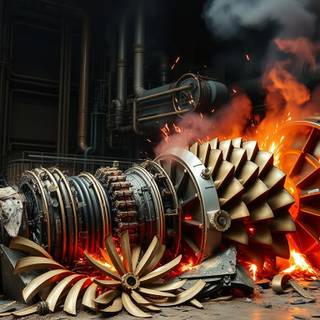 Steam turbine wallpaper