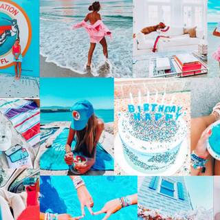 Birthday preppy wallpaper