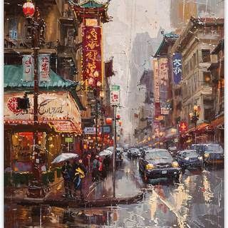 Rain painting wallpaper