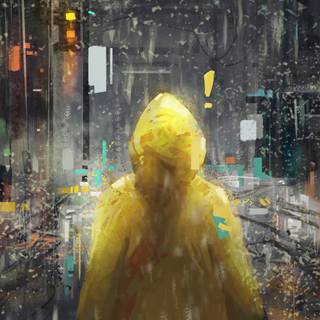 Rain painting wallpaper