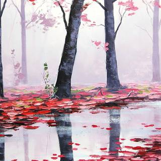 Rain painting wallpaper