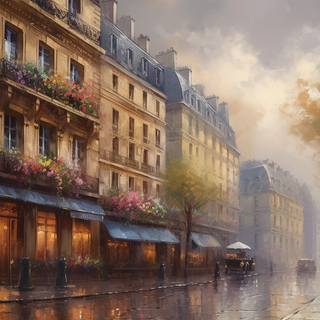 Rain painting wallpaper