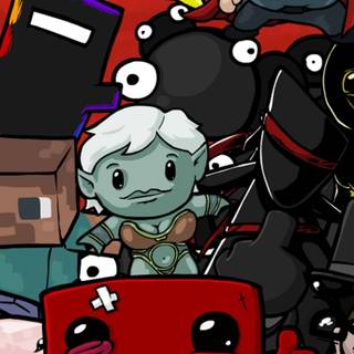 Super Meat Boy phone wallpaper