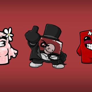 Super Meat Boy desktop wallpaper
